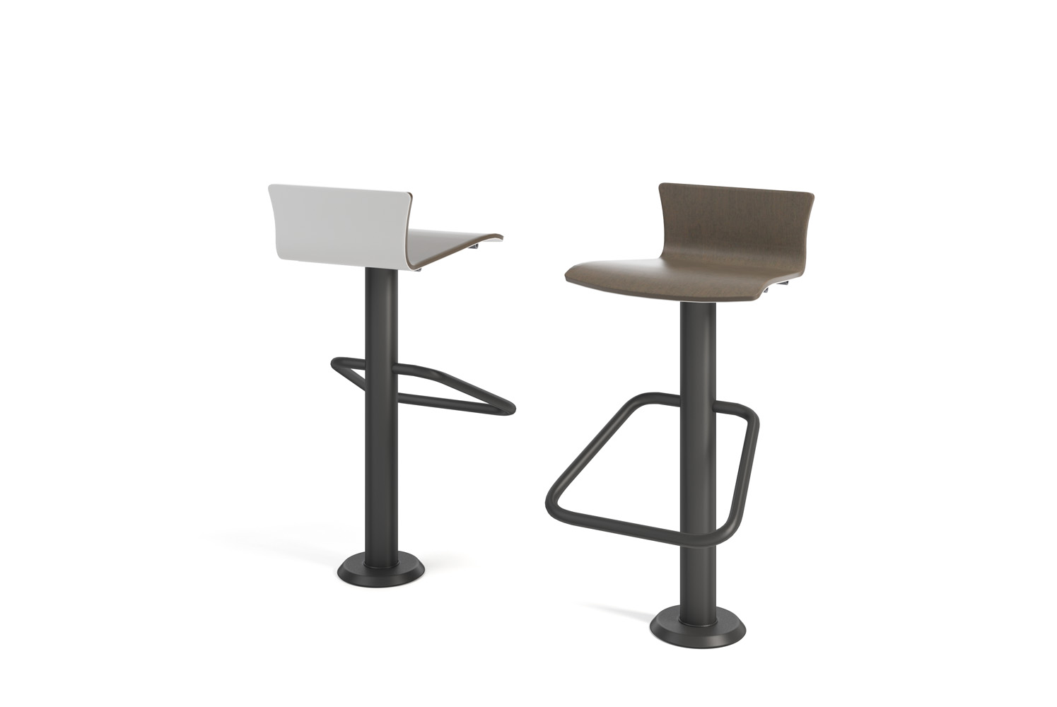 Barri Bar Height Stool with Benton Demi Back